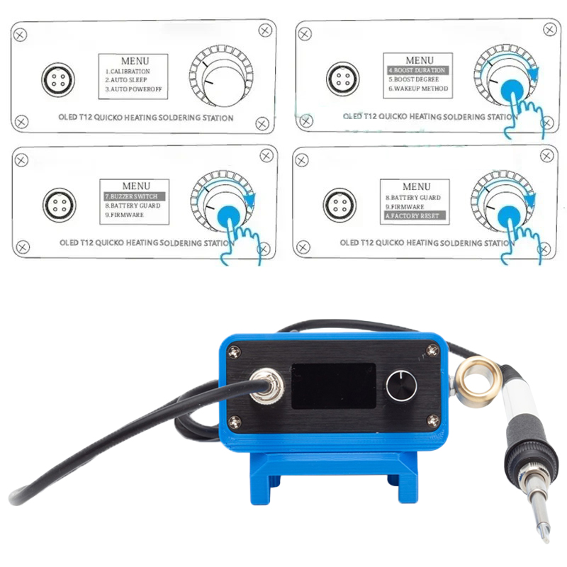 T12 soldering station solderin - Soldering Station T12 Oled ulasan dan harga