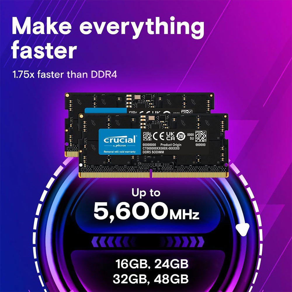 Crucial Memory Laptop RAM DDR5 - Khadas Vim4 8Gb ulasan dan harga